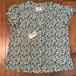 Marine Layer Boho Daisy Print Blouse